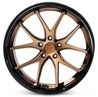 20x9 ferrada fr2 matte bronze w/ gloss black lip 5x120 35mm