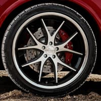 20x9 ferrada fr2 machine black w/ chrome lip 5x4.5/114.3 35mm