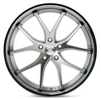 20x11.5 ferrada fr2 machine silver w/ chrome lip 5x4.5/114.3 15mm