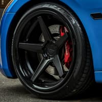 19x8.5 ferrada fr3 matte black w/ gloss black lip 5x4.5/114.3 15mm