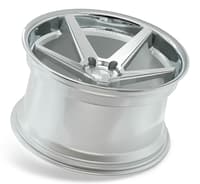 19x8.5 ferrada fr3 machine silver w/ chrome lip 5x120 33mm