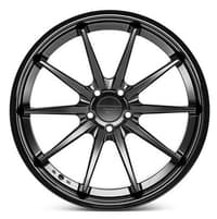 22x11 ferrada fr4 matte black w/ gloss black lip 5x115 20mm