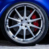 19x9.5 ferrada fr4 machine silver w/ chrome lip 5x4.5/114.3 40mm