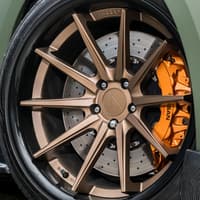 20x11.5 ferrada fr4 matte bronze w/ gloss black lip 5x115 28mm