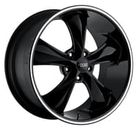 18x8.5 foose legend gloss black w/ lip groove f104 5x120 34mm