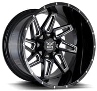 22x12 force off-road f02 black milled (* may require trimming) 8x170 -44mm