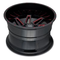 20x10 force off-road f02 black w/ red milled 5x5.5/139.7 5x150 -12mm