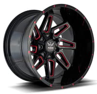 20x12 force off-road f02 black w/ red milled (* may require trimming) 5x5/127 5x5.5/139.7 -44mm