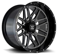 20x10 force off-road f04 gloss black milled 6x135 -12mm