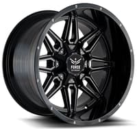 20x10 force off-road f10 gloss black milled 6x135 6x5.5/139.7 -12mm