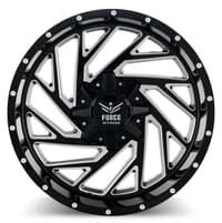 20x10 force off-road f16 gloss black milled 5x5/127 5x5.5/139.7 -12mm