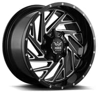 20x10 force off-road f16 gloss black milled 5x5/127 5x5.5/139.7 -12mm