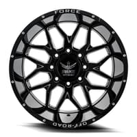 20x10 force off-road f30 gloss black milled 5x5.5/139.7 5x150 -12mm