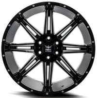 20x12 force off-road f32 gloss black milled (* may require trimming) 6x5.5/139.7 -44mm
