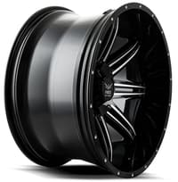 22x12 force off-road f32 gloss black milled (* may require trimming) 5x5/127 -44mm