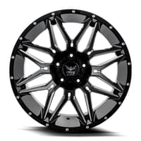 20x12 force off-road f34 gloss black milled (* may require trimming) 5x5.5/139.7 -44mm