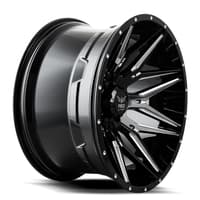 20x12 force off-road f34 gloss black milled (* may require trimming) 5x5.5/139.7 -44mm