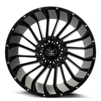 22x12 force off-road f38 gloss black milled (* may require trimming) 5x5.5/139.7 5x150 -44mm