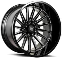 22x12 force off-road f40 gloss black milled (* may require trimming) 8x170 -44mm