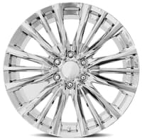 22x9 platinum v replica wheel chrome fr205 6x5.5/139.7 28mm