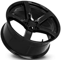20x9.5 dodge hellcat hc2 replica wheel gloss black fr77f 5x115 15mm
