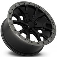 17x9 ford f150 raptor replica wheel satin black w/ carbon gray ring fr99 6x135 18mm
