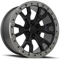 17x9 ford f150 raptor replica wheel satin black w/ carbon gray ring fr99 6x135 18mm
