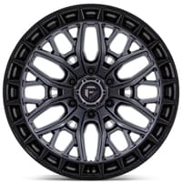 20x10 fuel off-road sigma matte gunmetal w/ matte black lip fc869 5x5/127 -18mm