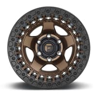 (clearance - no returns) 17x9 fuel off-road wrap beadlock matt bronze w/ black ring d119 6x5.5/139.7 -15mm