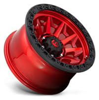 17x9 fuel off-road covert candy red w/ black ring d695 5x5/127 1mm