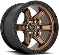 17x9 fuel off-road kicker 6 bronze w/ black lip d699 6x5.5/139.7 -12mm