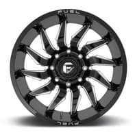 (clearance - no returns) 22x12 fuel off-road saber gloss black milled d744 (* may require trimming) 8x6.5/165 -44mm