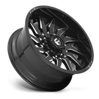 (clearance - no returns) 24x12 fuel off-road saber gloss black milled d744 (* may require trimming) 6x5.5/139.7 -44mm