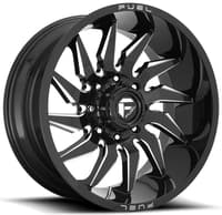 (clearance - no returns) 22x12 fuel off-road saber gloss black milled d744 (* may require trimming) 8x6.5/165 -44mm
