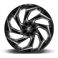 18x9 fuel off-road reaction gloss black milled d753 8x180 1mm