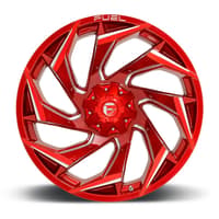 (clearance - no returns) 24x12 fuel off-road reaction candy red d754 (* may require trimming) 8x6.5/165 -44mm