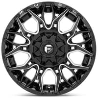 20x9 fuel off-road twitch gloss black milled d769 6x135 6x5.5/139.7 1mm