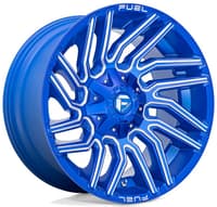 (clearance - no returns) 22x12 fuel off-road typhoon anodized blue milled d774 8x170 -44mm