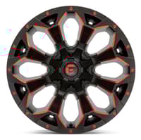 Fuel Off-Road Assault Matte Black w/ Red Milled