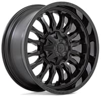 20x10 fuel off-road arc matte black w/ gloss black lip d796 8x6.5/165 -18mm