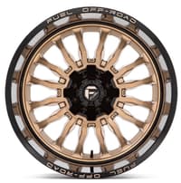 20x10 fuel off-road arc platinum bronze w/ black lip d797 8x6.5/165 -18mm