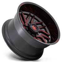 20x9 fuel off-road hurricane gloss black milled w/ red tint d808 8x180 1mm