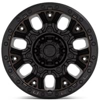 20x10 fuel off-road traction matte black w/ double dark tint d824 5x5/127 -18mm