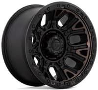 17x9 fuel off-road traction matte black w/ double dark tint d824 6x135 1mm