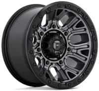 Fuel Off-Road Traction Matte Gunmetal w/ Black Ring