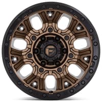 20x10 fuel off-road traction matte bronze w/ black ring d826 8x180 -18mm