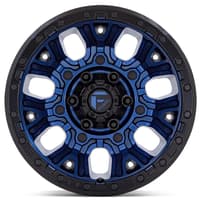 (clearance - no returns) 20x10 fuel off-road traction dark blue w/ black ring d827 8x6.5/165 -18mm