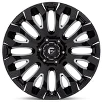 18x9 fuel off-road quake gloss black milled d828 5x5/127 1mm
