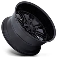 22x10 fuel off-road darkstar matt black w/ gloss black lip fc853 8x6.5/165 -18mm