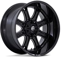 22x9 fuel off-road darkstar gloss black milled fc853 6x4.5/114.3 6x5.5/139.7 1mm